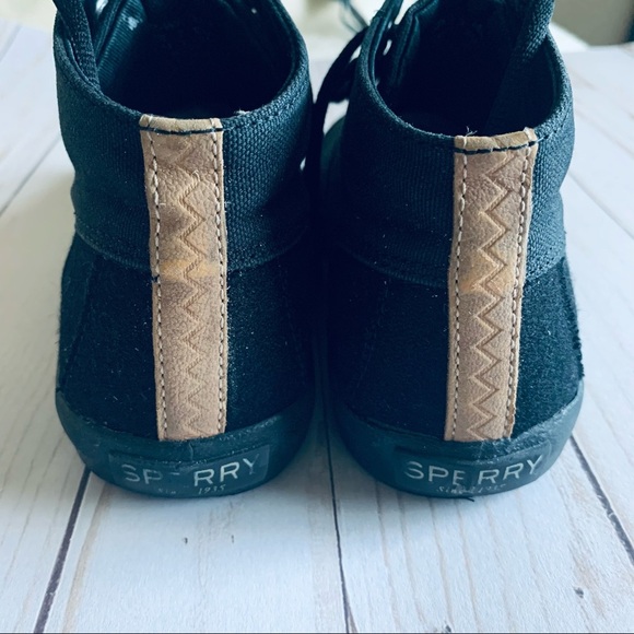 Sperry SP-Wahoo Mid Black Kids Size 13 M - Picture 8 of 8